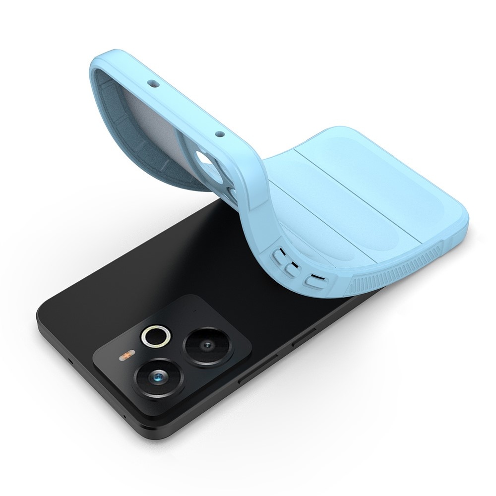 Rugg tartós zselés tok a Realme 14 5G készülékhez - világoskék színben