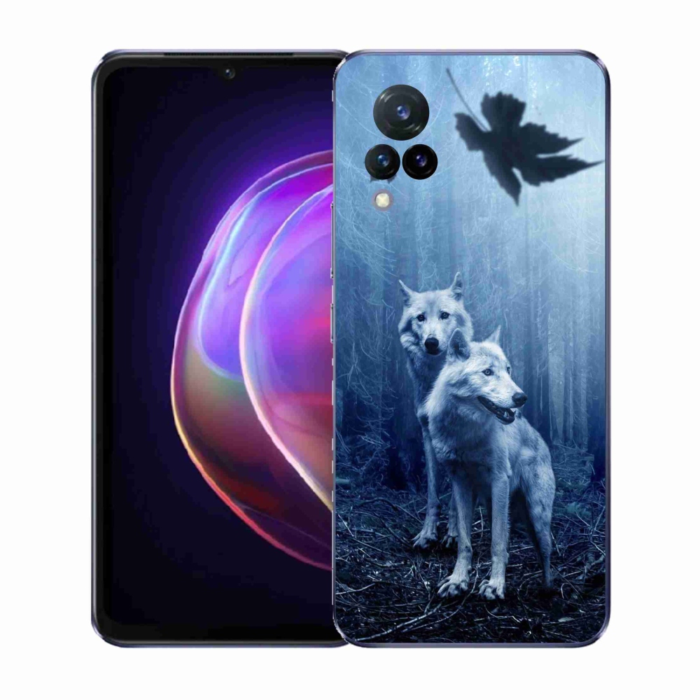 Gél borítás mmCase a Vivo V21 4G/5G készülékhez - farkasok az erdőben