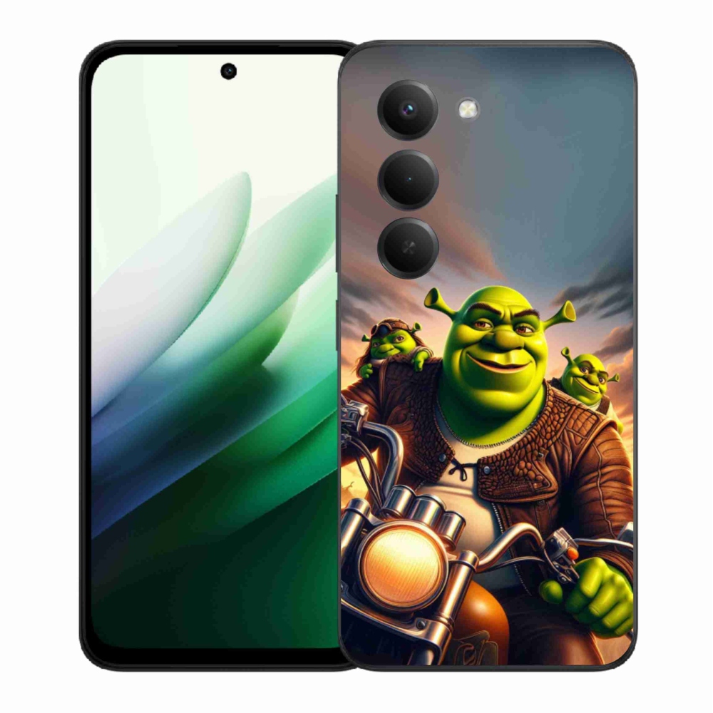 Gél borítás mmCase a Xiaomi Redmi 15 5G-hez - Shrek egy motorkerékpáron