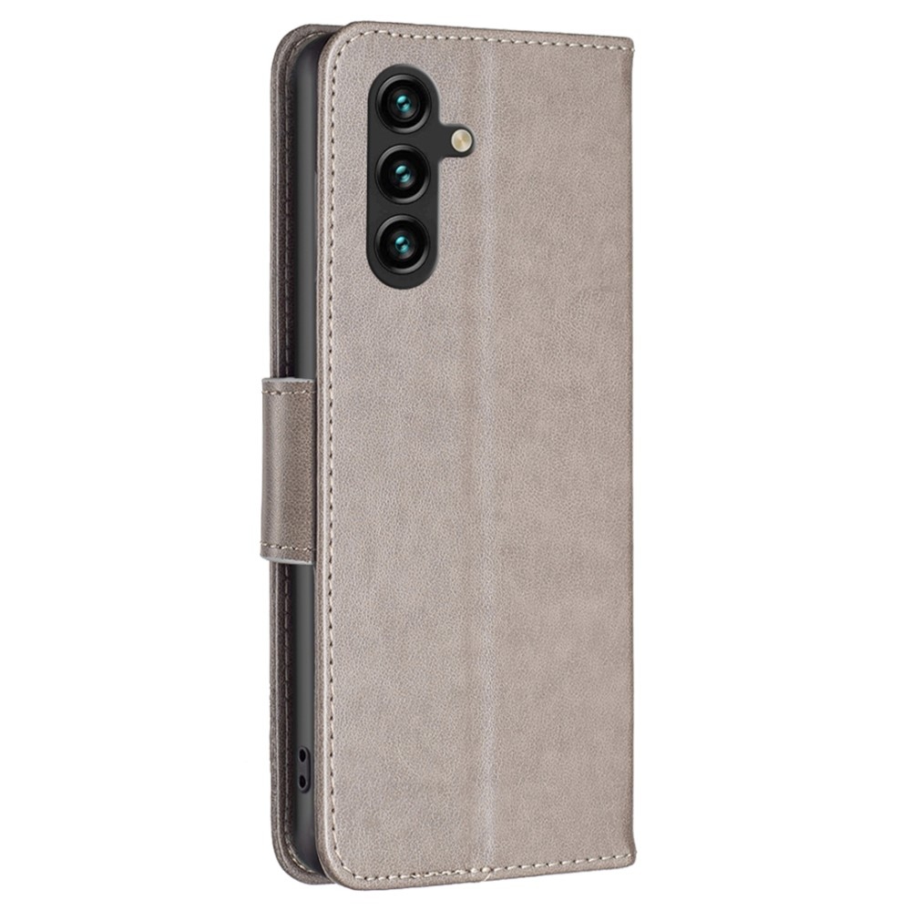 Pillangó könyv tok Samsung Galaxy A15 4G/5G készülékhez - szürke