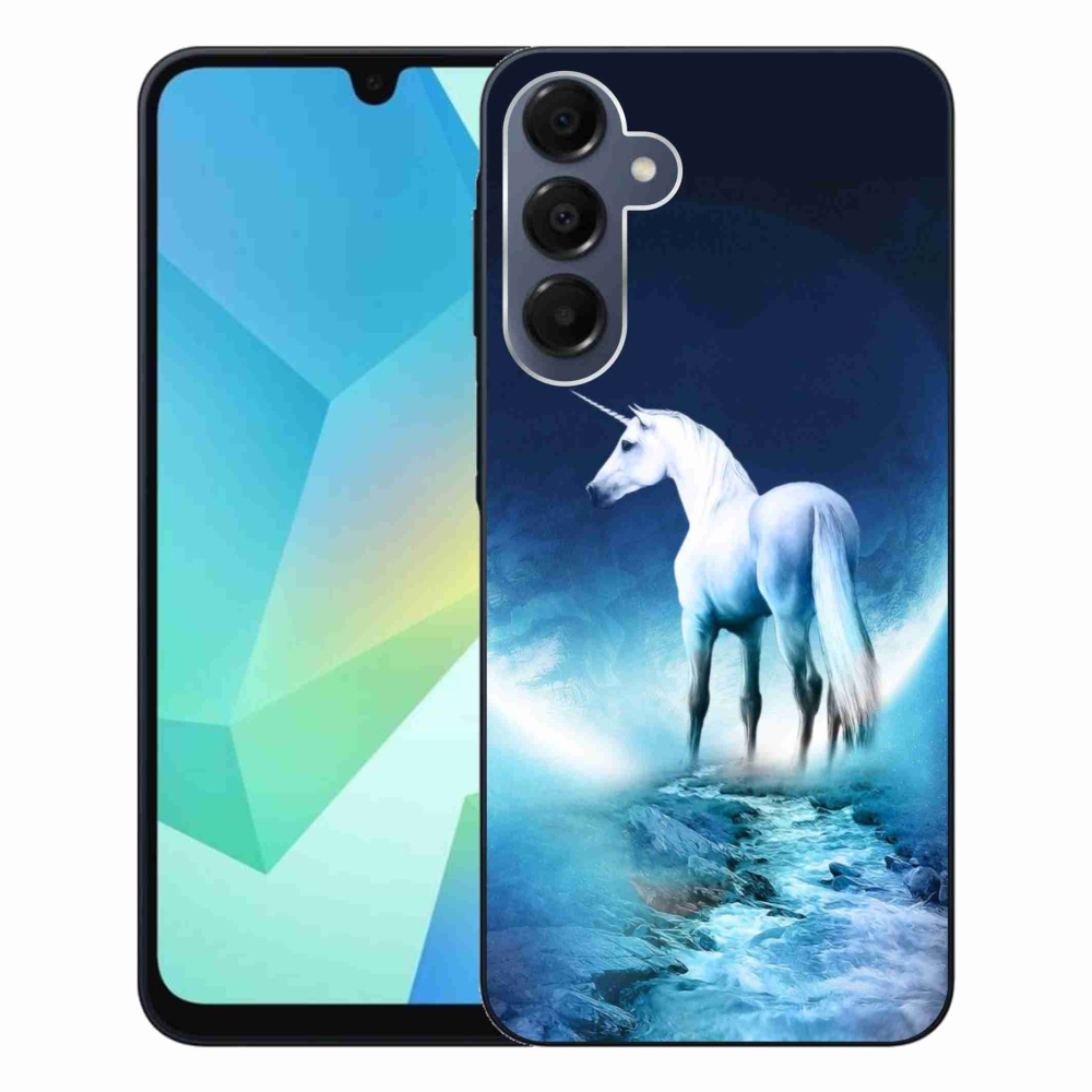 Gél védőhuzat mmCase Samsung Galaxy A16 4G/5G készülékhez - fehér egyszarvú