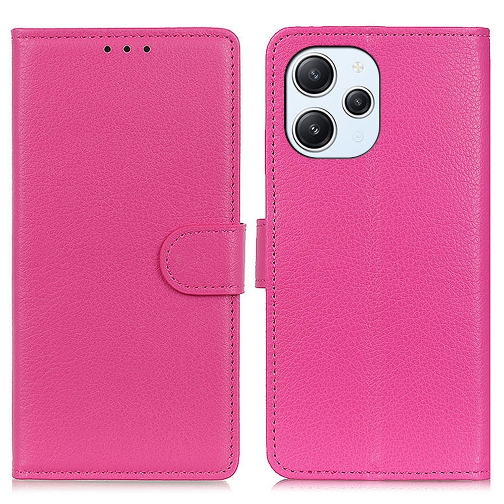 Litchie könyv tok a Xiaomi Redmi 12 4G/5G készülékhez - rózsaszínű