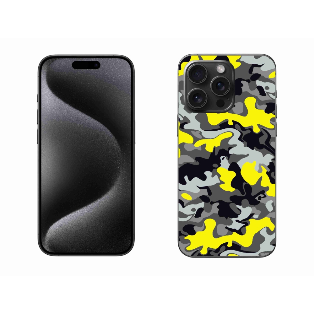 Zselés borítás mmCase iPhone 15 Pro Max készülékhez - terepszínű minta 6