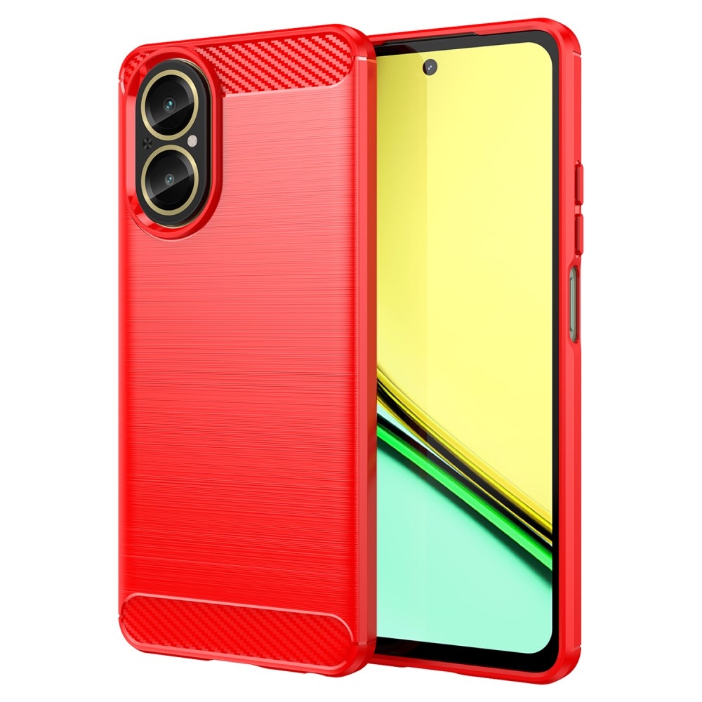 Szénálló zselés tok mobil Realme C67 mobilhoz - piros