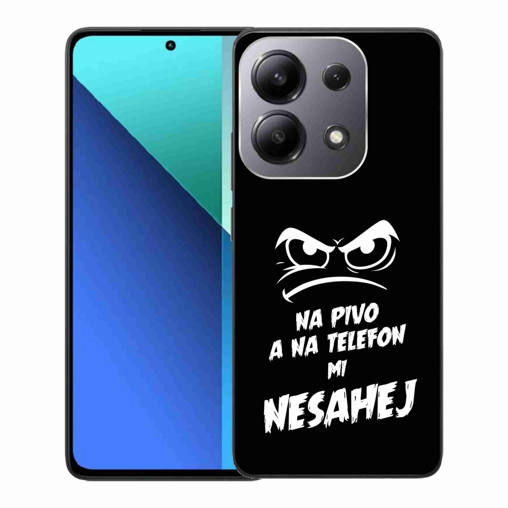 Gél borító mmCase a Xiaomi Redmi Note 13-hoz - sör motívum 2 fekete háttérrel