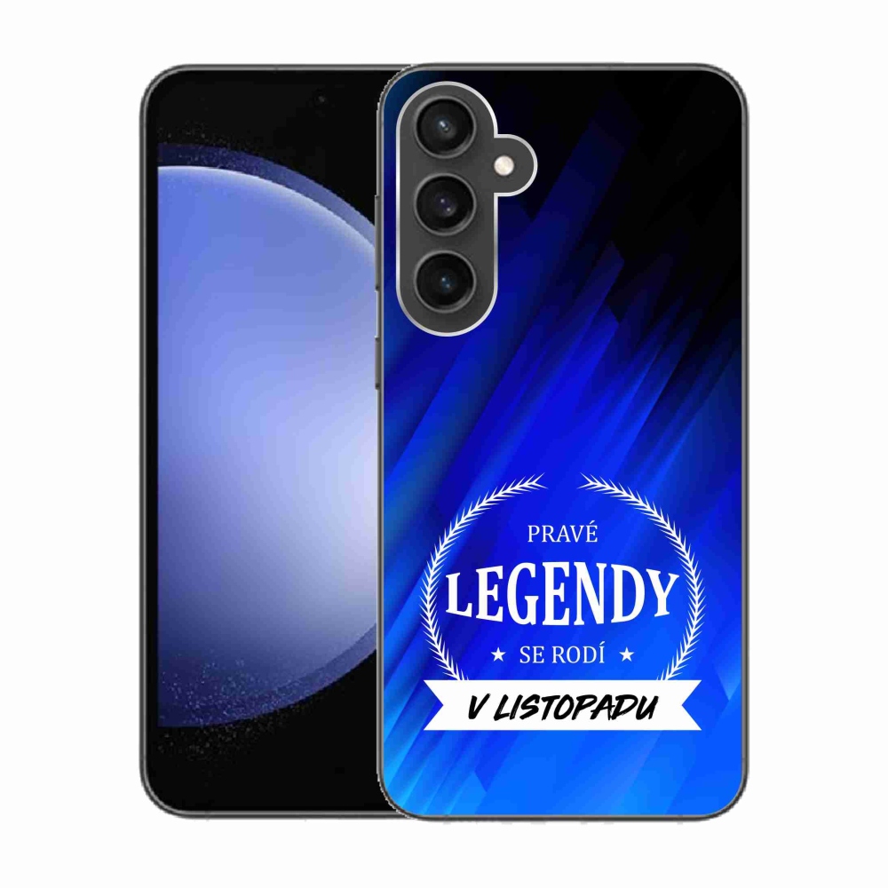Zselés borítás mmCase Samsung Galaxy S23 FE - Legendák novemberi kék háttérrel