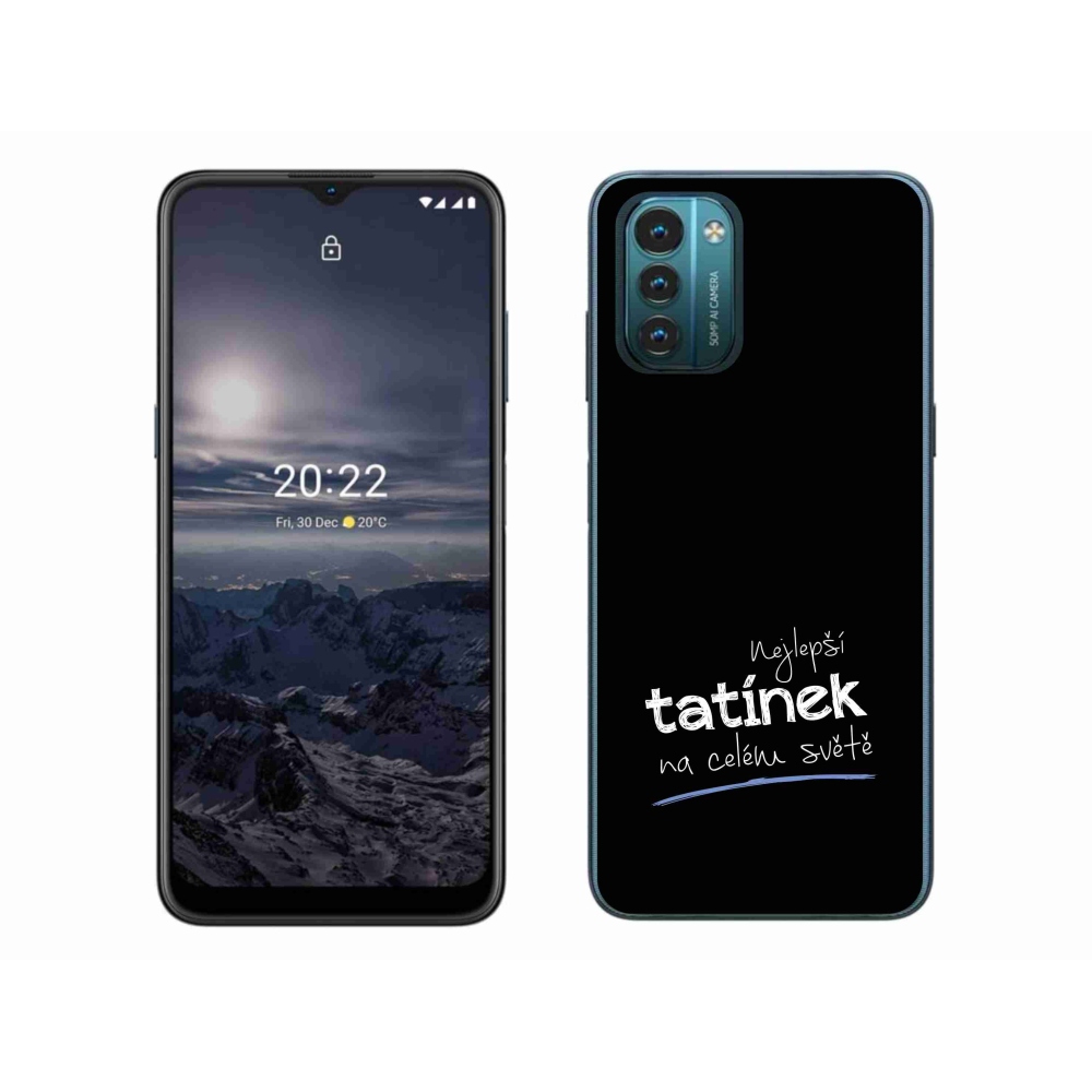 Zselés borítás mmCase a Nokia G11/G21 készülékhez - legjobb apuci 4 fekete háttérrel