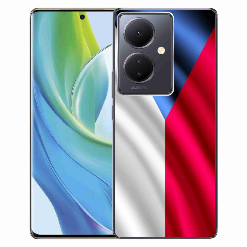 Gél borítás mmCase a Vivo V29 Lite 5G-n - cseh zászló
