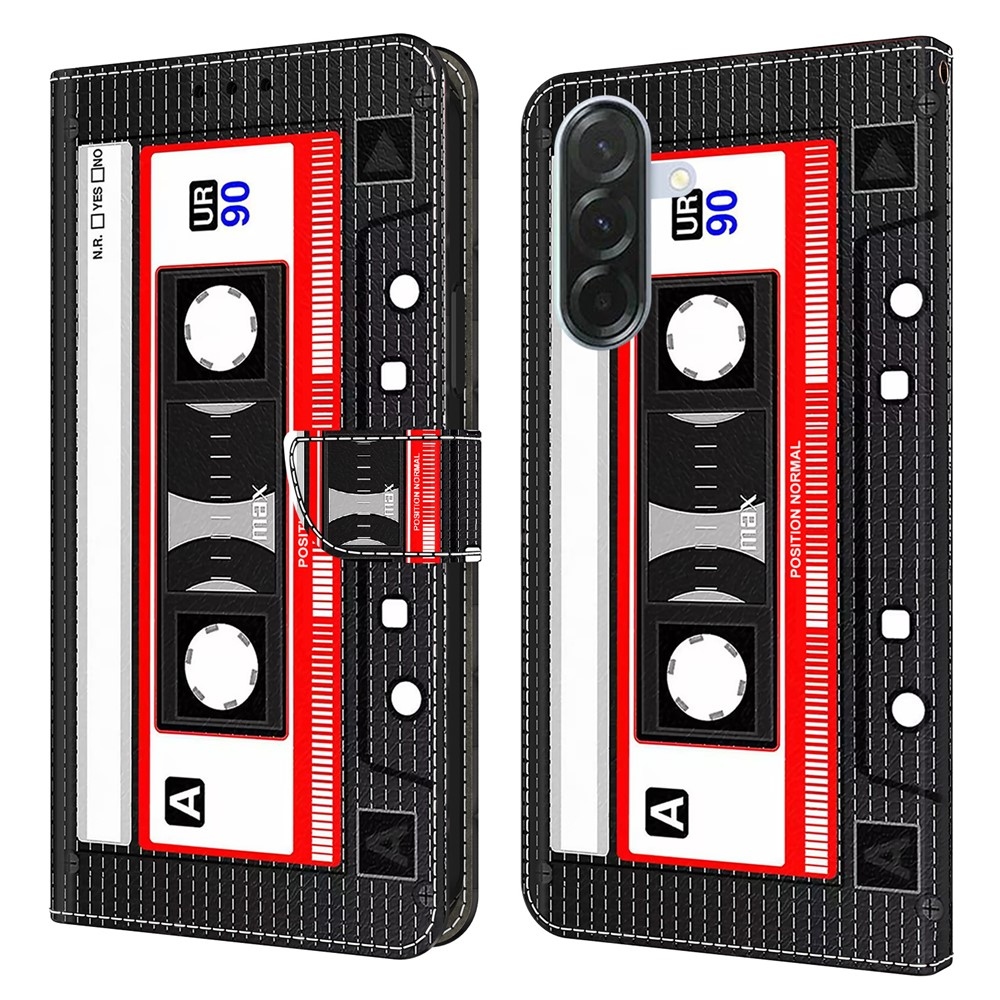 Divatos könyvtáska Samsung Galaxy A16 4G/5G - audiokazetta számára