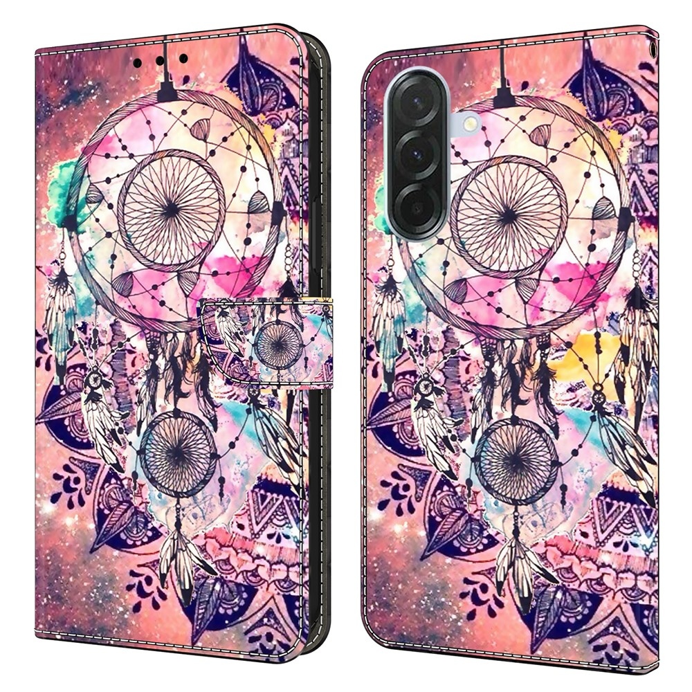 Divatos könyv tok Samsung Galaxy A16 4G/5G - színes álomfogó