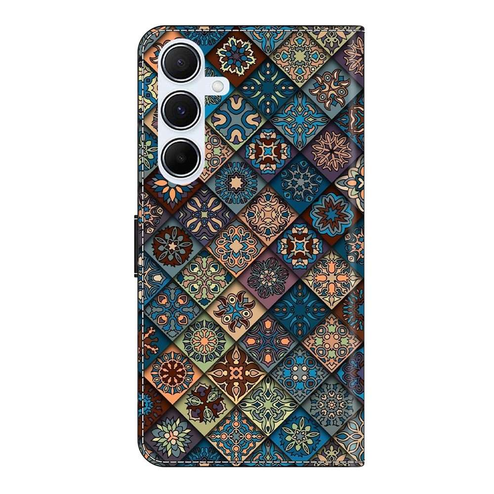 Divatos könyvtáska Samsung Galaxy A26 5G - színes mintákkal