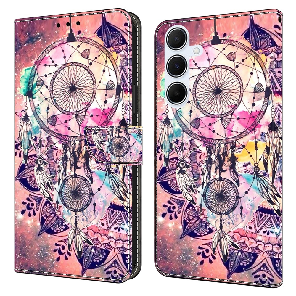 Divatos könyvtáska Samsung Galaxy A26 5G - színes álomfogó