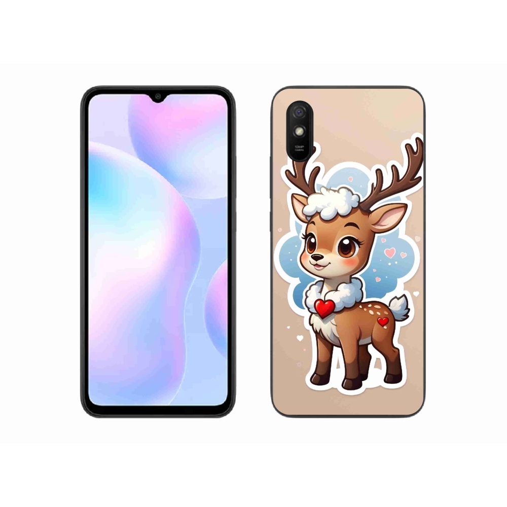 Gél borító mmCase a Xiaomi Redmi 9A számára - rajzfilm rénszarvas
