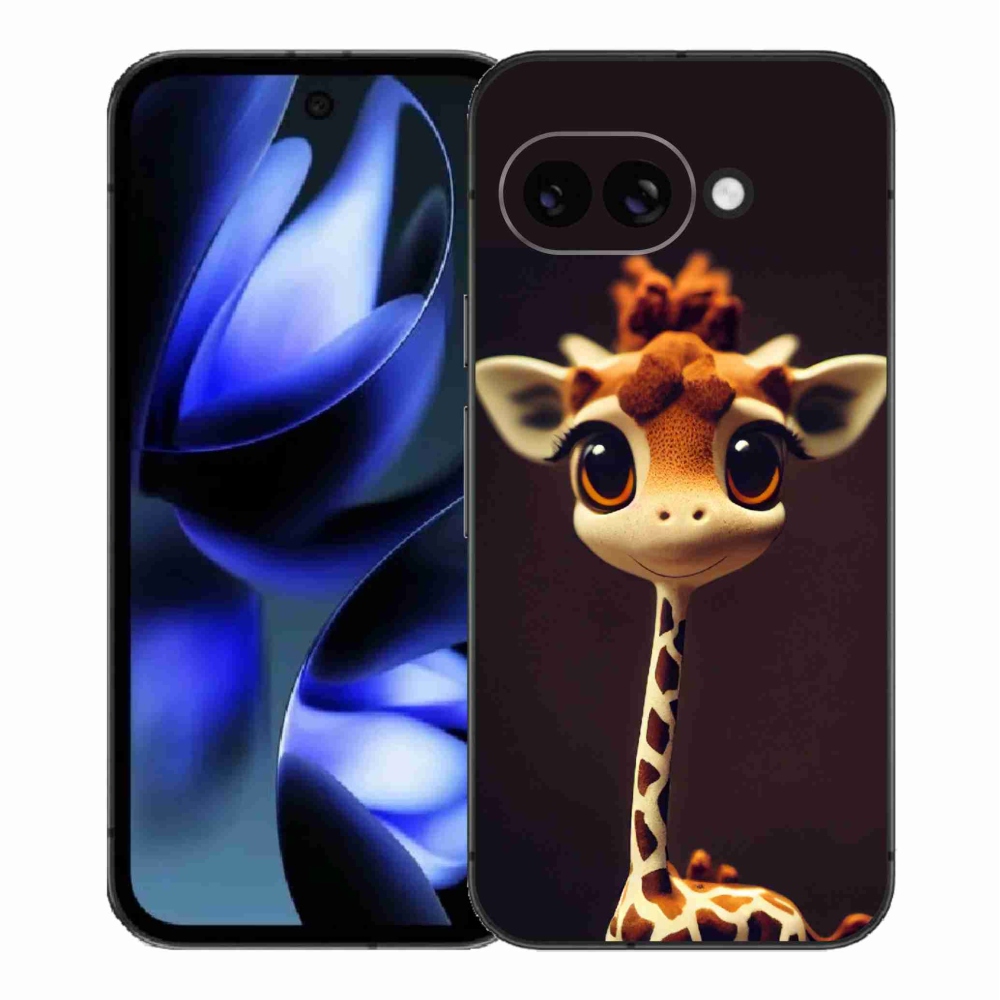 Gél borítás mmCase a Google Pixel 9a számára - kis zsiráf