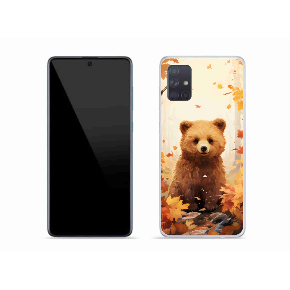 Zselés borítás mmCase Samsung Galaxy A51 - medve az erdőben
