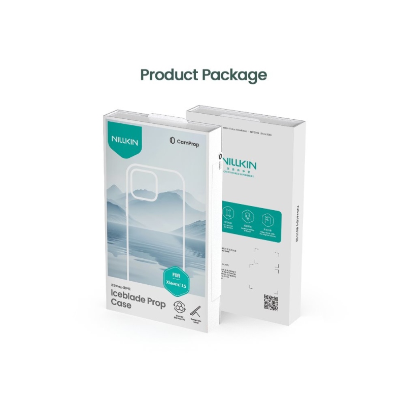 Nillkin Iceblade Prop mágneses borító Xiaomi 15 Sötét éjszaka fekete
