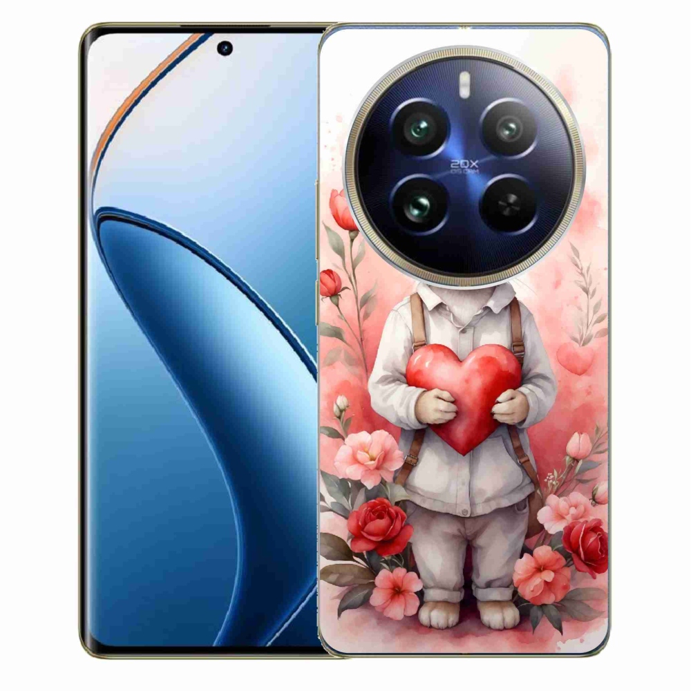 Zselés borítás mmCase a Realme 12 Pro 5G/12 Pro+ 5G - nyúl szívvel
