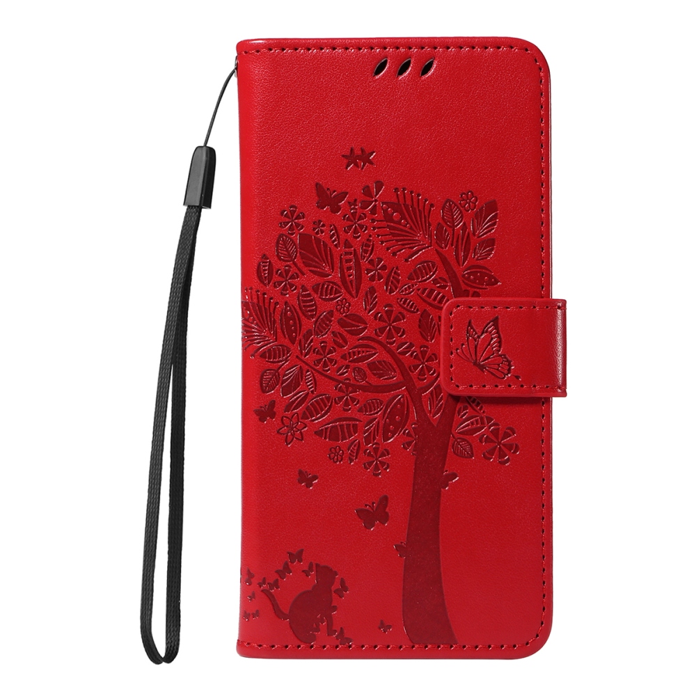 Fák könyv tokja Xiaomi Poco F7 5G - piros