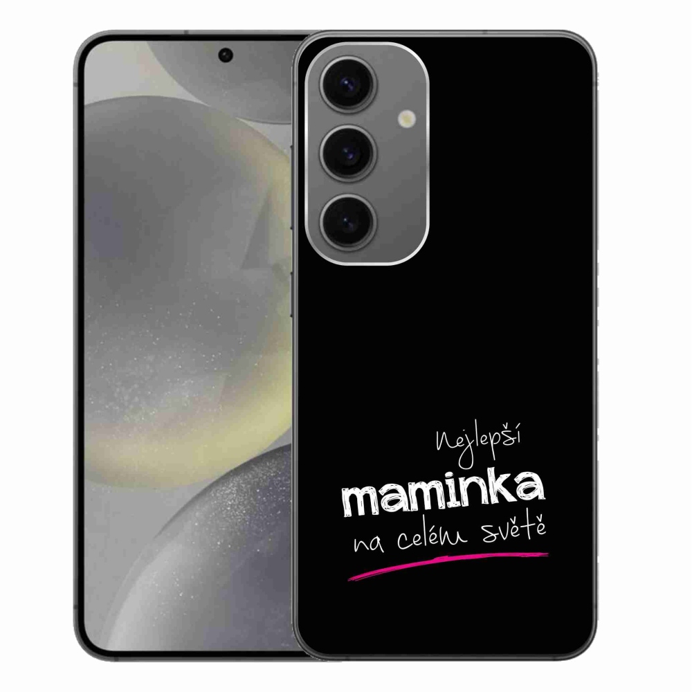 Gél borítás mmCase Samsung Galaxy S24+ - legjobb anya 4 fekete háttérrel