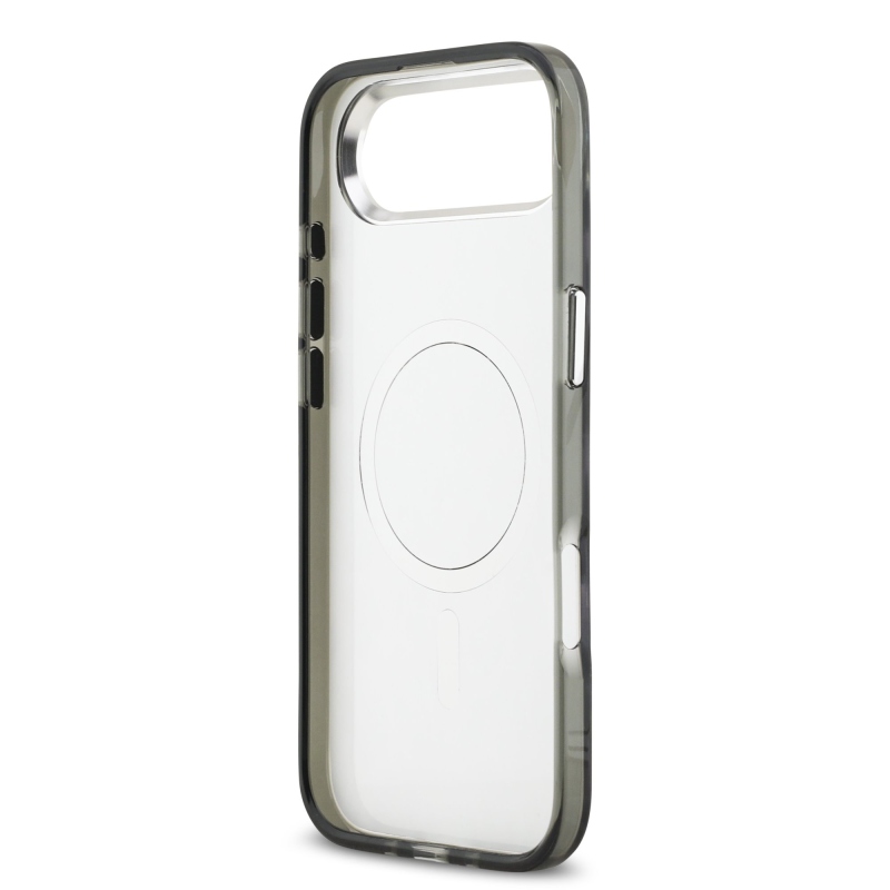 Karl Lagerfeld IML Leopard MagSafe hátlap iPhone-hoz, légszürke