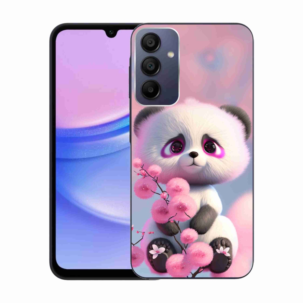 Gél borítás mmCase Samsung Galaxy A15 4G/5G - aranyos panda 1