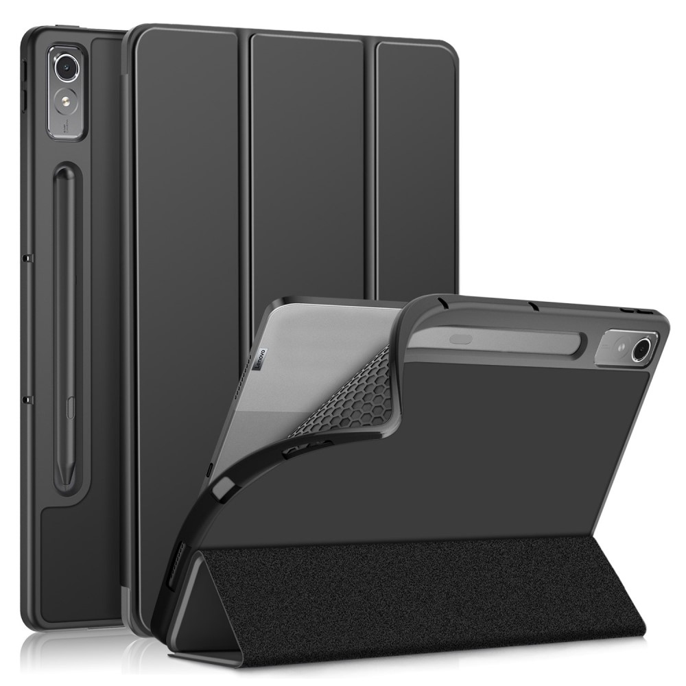 Ügyes záró tok Lenovo Tab P12 táblagéphez - fekete