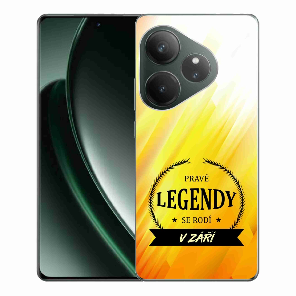 Gél borítás mmCase a Realme GT 6 5G/GT 6T 5G - Legendák szeptemberi sárga háttérrel