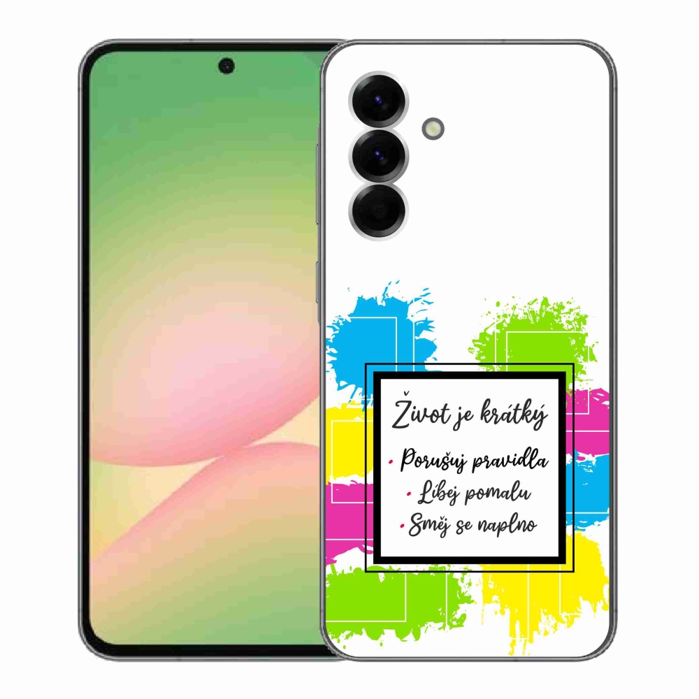 Gél borítás mmCase Samsung Galaxy A56 5G - idézem 5 fehér háttér