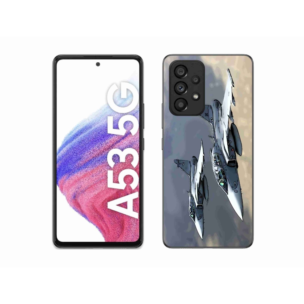 Zselés borítás mmCase Samsung Galaxy A53 5G - vadászrepülőkhöz