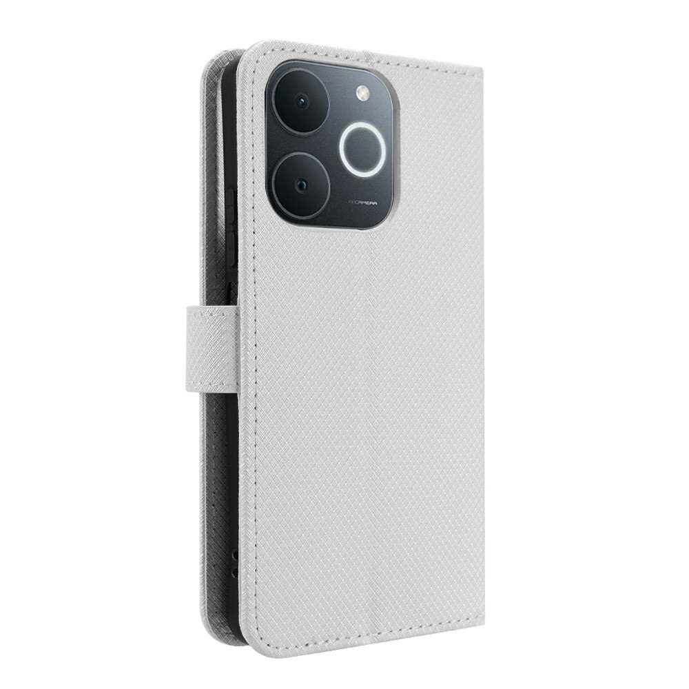 Gyémánt könyvtáska Realme Note 70T-hez - fehér