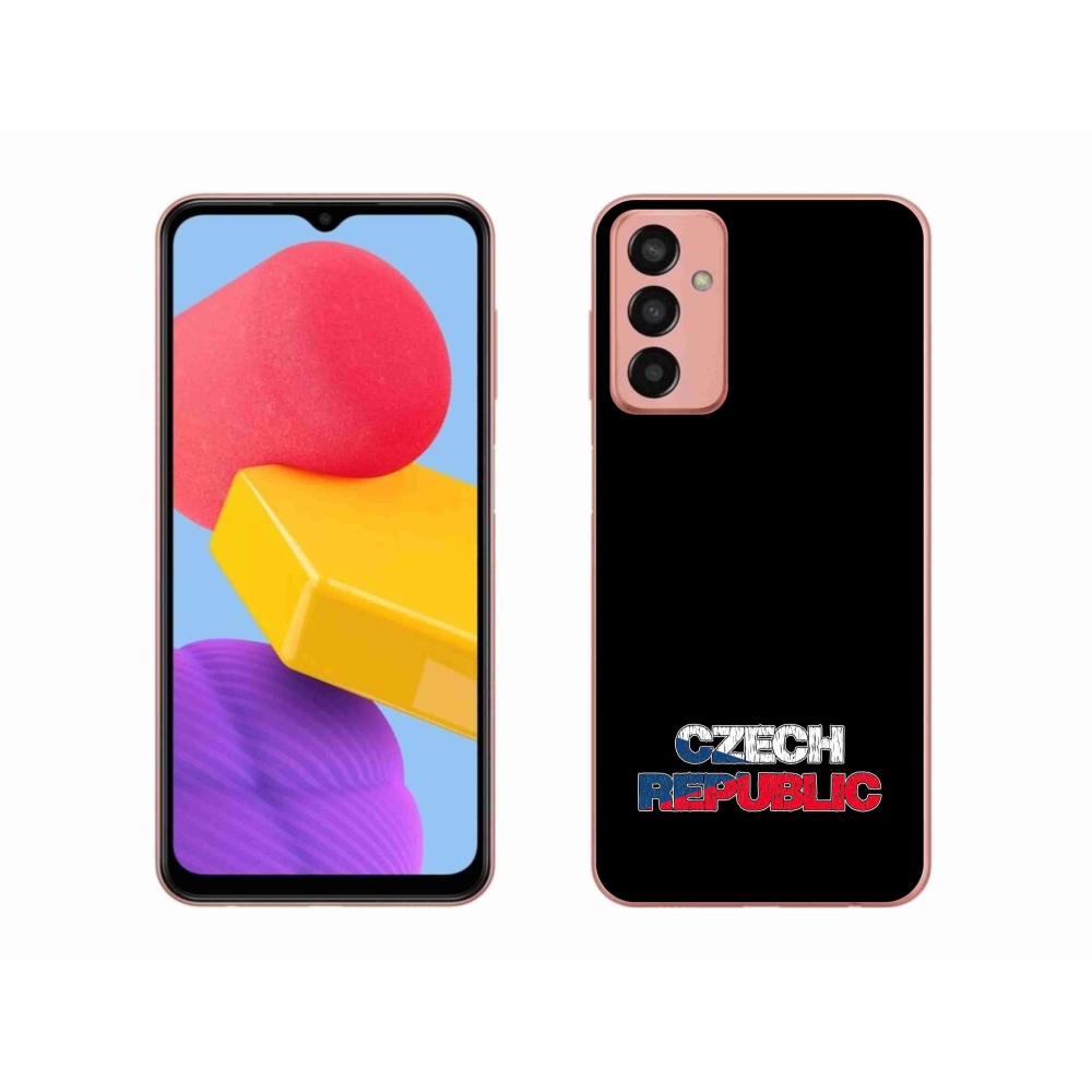Gél borító mmCase Samsung Galaxy M13 - Csehország fekete háttérrel