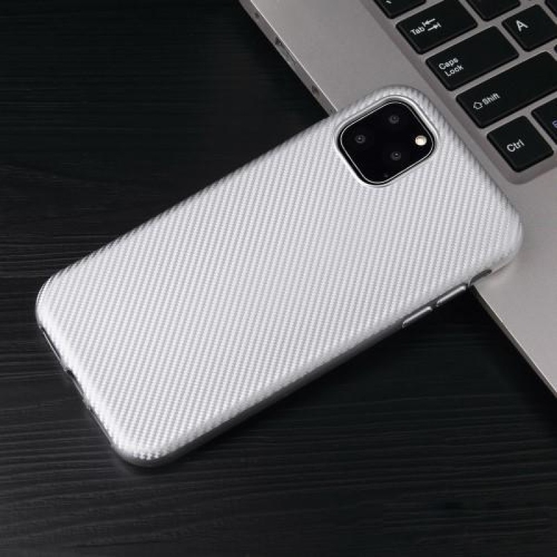 Szálas gél mobil tok Apple iPhone 11 Pro Max 6.5 (2019) - ezüst