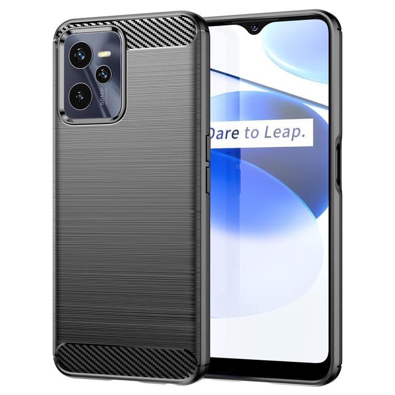 Szálálló zselés tok a Realme C35 készülékhez - fekete