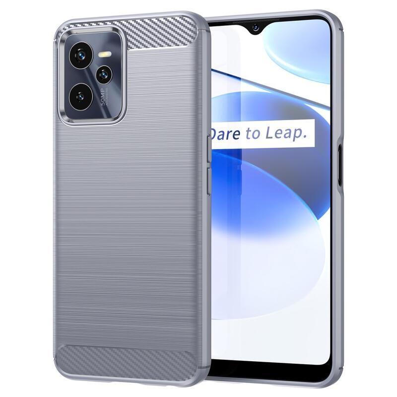 Szálálló zselés tok a Realme C35 készülékhez - szürke