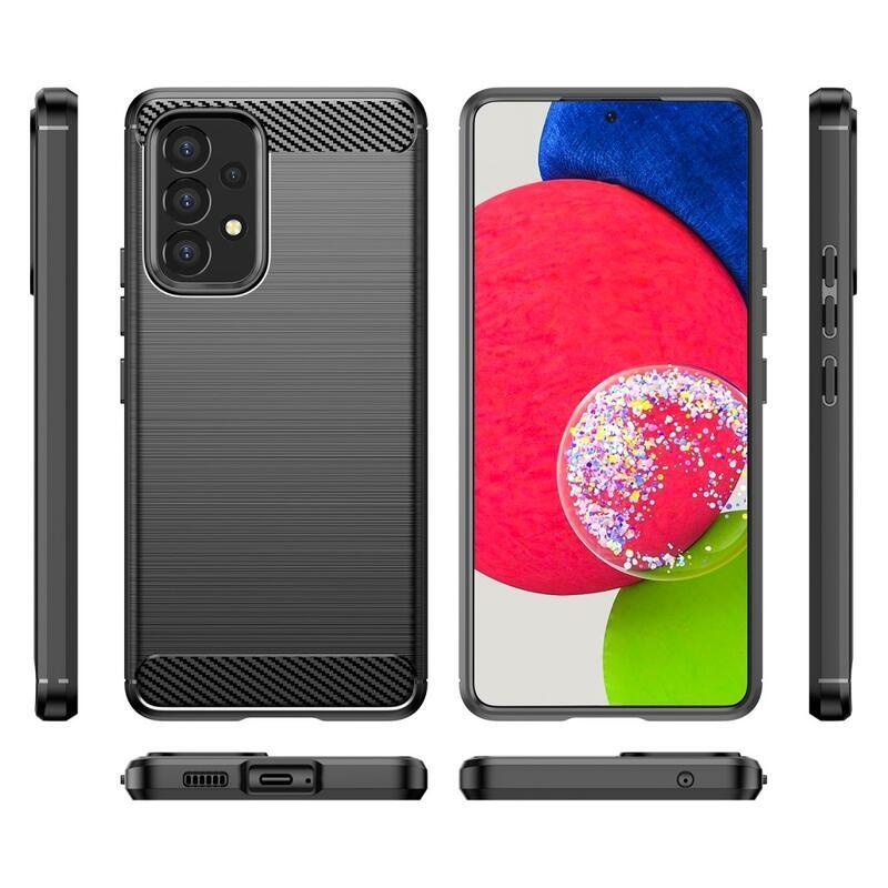 Szénálló zselés tok Samsung Galaxy A53 5G - fekete