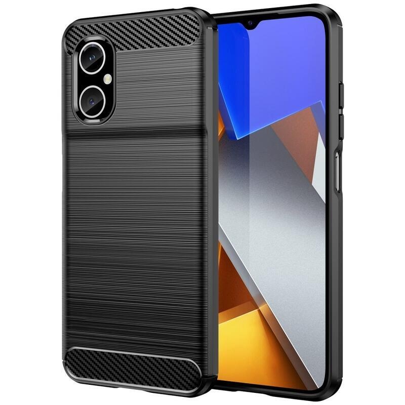 Szálálló zselés tok a Xiaomi Poco M4 5G számára - fekete