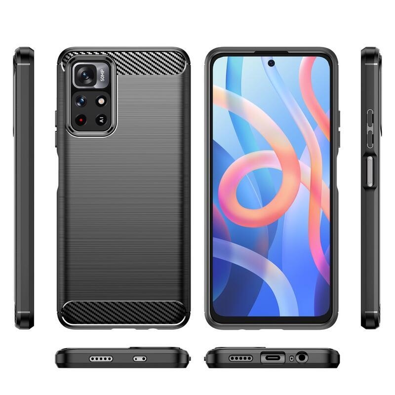 Szénálló zselés tok Xiaomi Poco M4 Pro 5G/Redmi Note 11S 5G - fekete