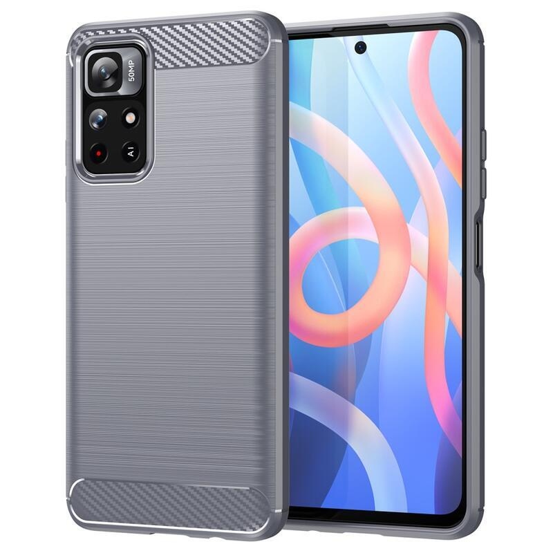 Szénálló zselés tok Xiaomi Poco M4 Pro 5G/Redmi Note 11S 5G - szürke