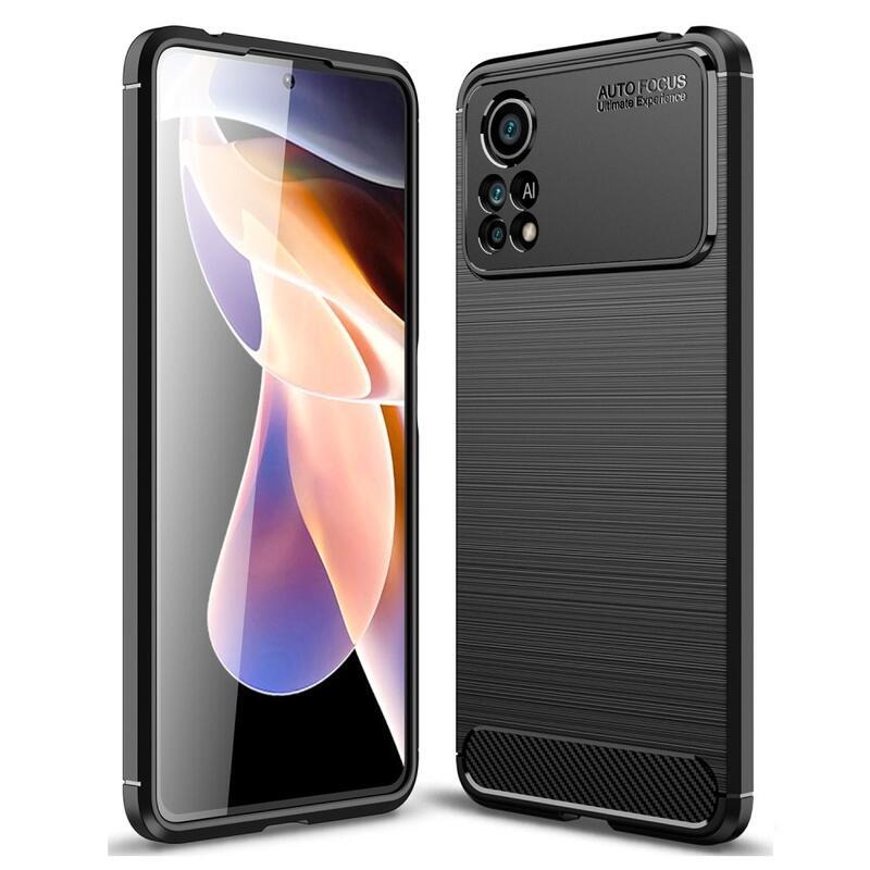 Szénálló zselés tok a Xiaomi Poco X4 Pro 5G készülékhez - fekete