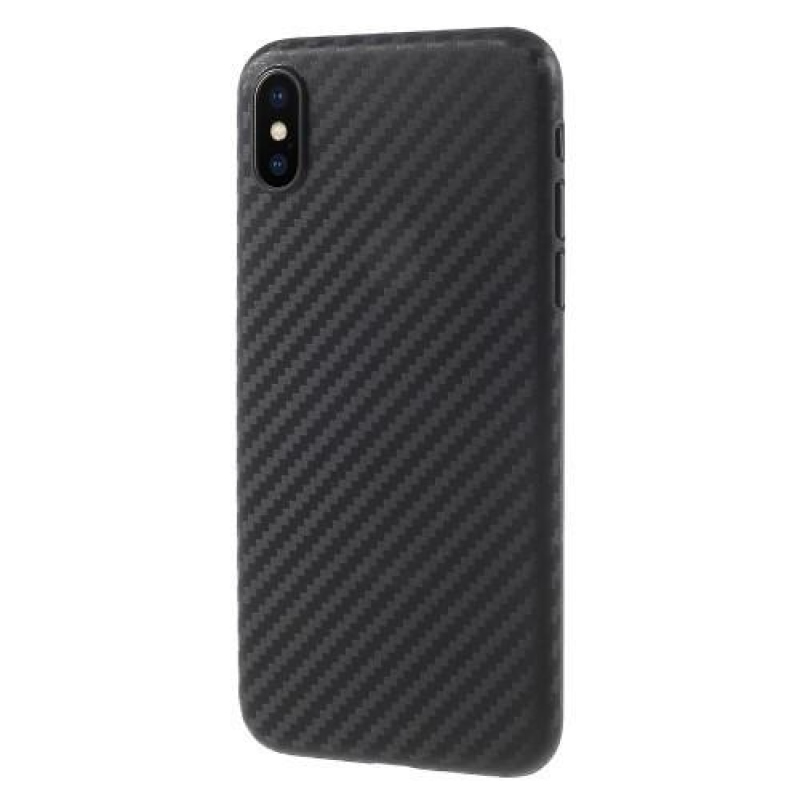 Szálas műanyag tok iPhone X készülékhez - szürke