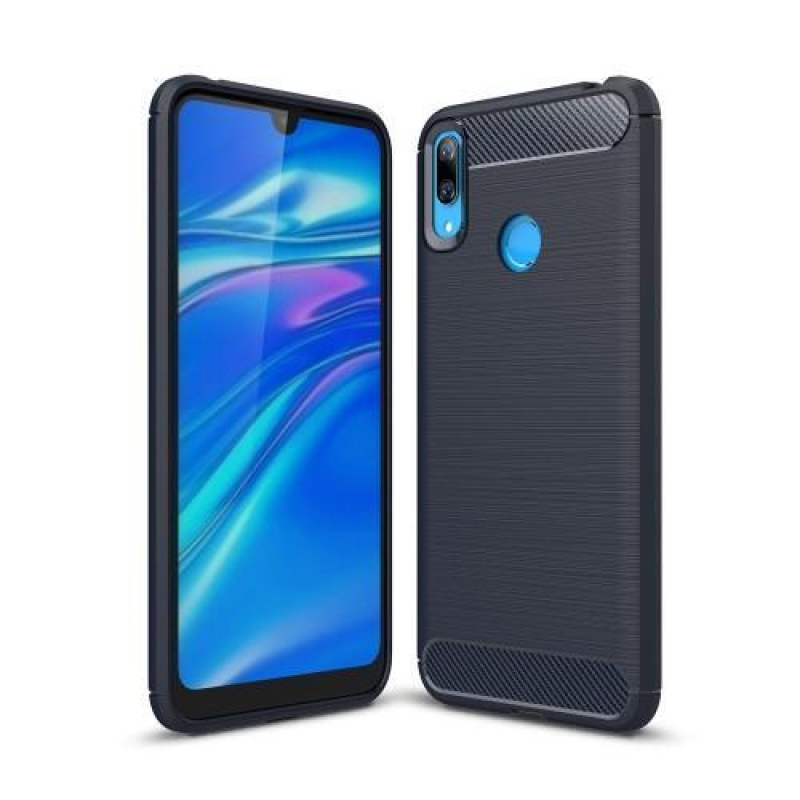 Szálas zselés tok Huawei Y7 (2019) - sötétkék