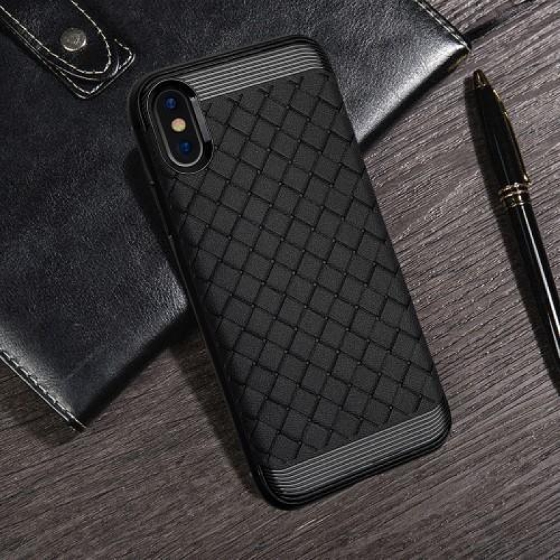 Mezei zselés tok mintával iPhone X készülékhez - szürke