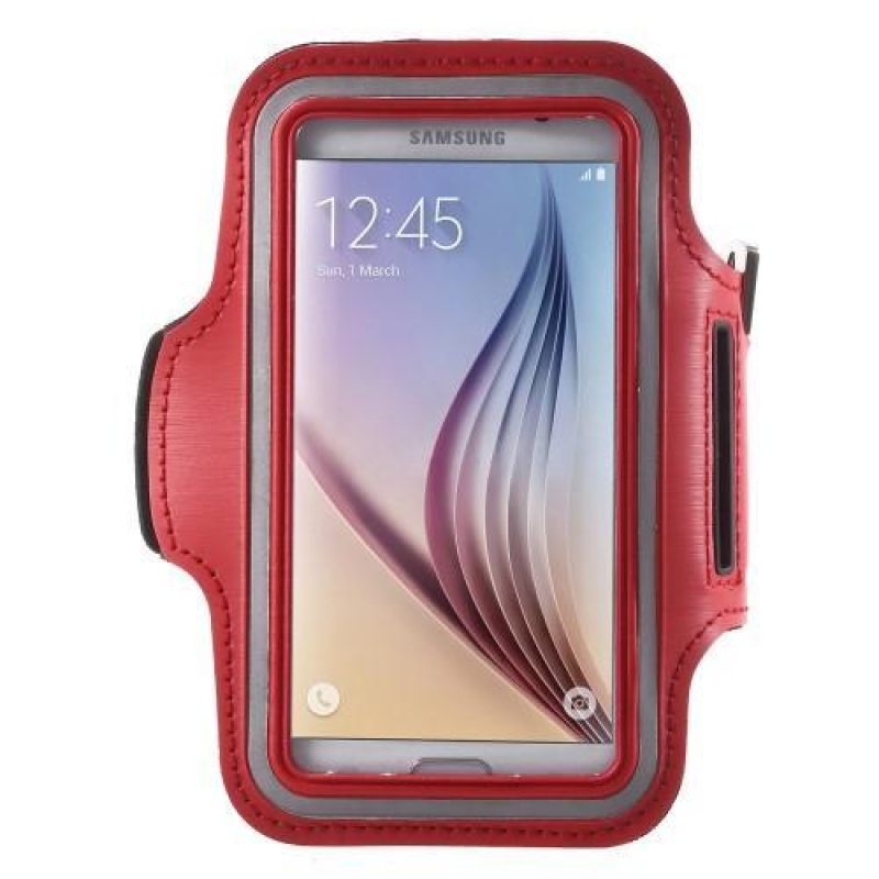 Fittsport kézitáska mobiltelefonhoz 143,4 x 70,5 x 6,8 mm-es méretig - piros színben