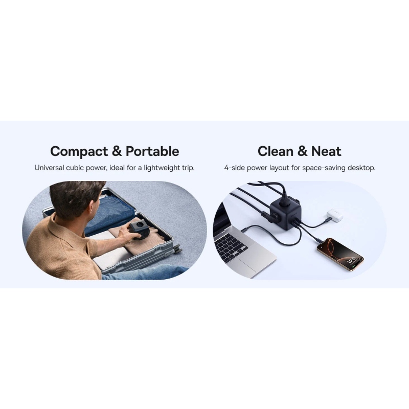 Baseus EnerFill FA11 6in1 Power Cube 67W kozmikus fekete