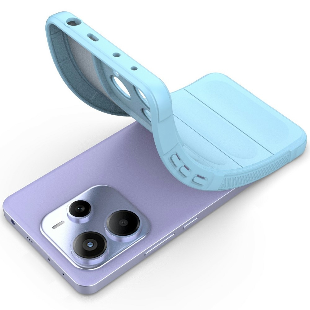 Rugg tartós zselés tok Xiaomi Redmi Note 14 5G - világoskék színben