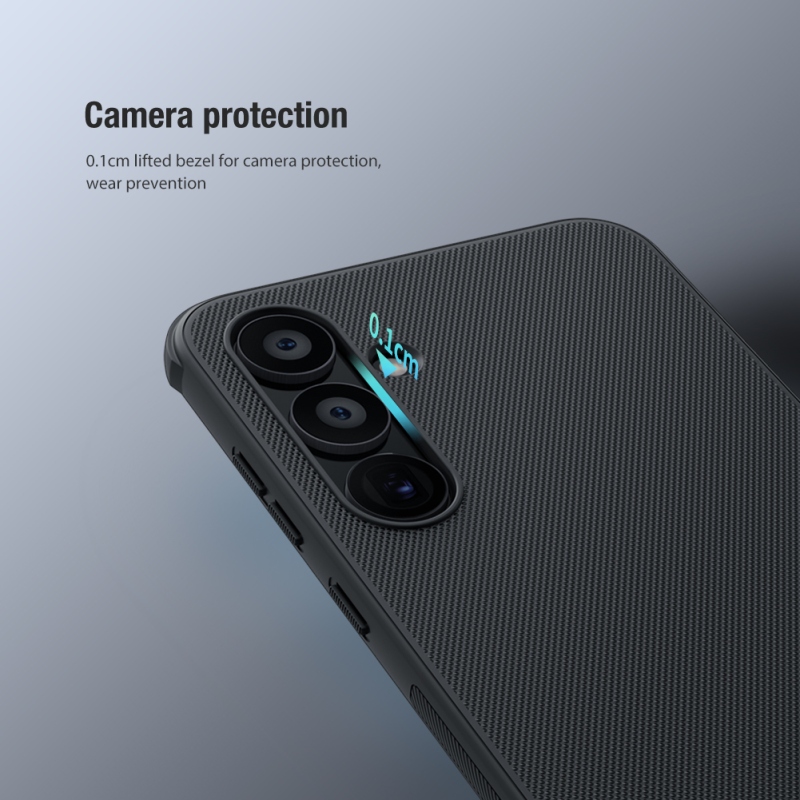 Nillkin Super Frosted PRO hátlap a Samsung Galaxy A55 5G fekete színű készülékhez