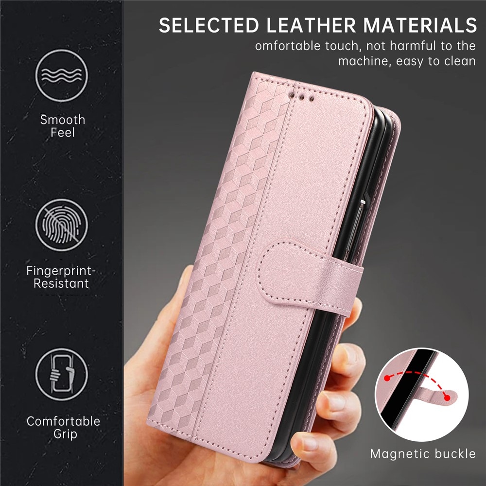 Gridy könyvtáska Samsung Galaxy Z Fold7 5G - rózsaarany színű