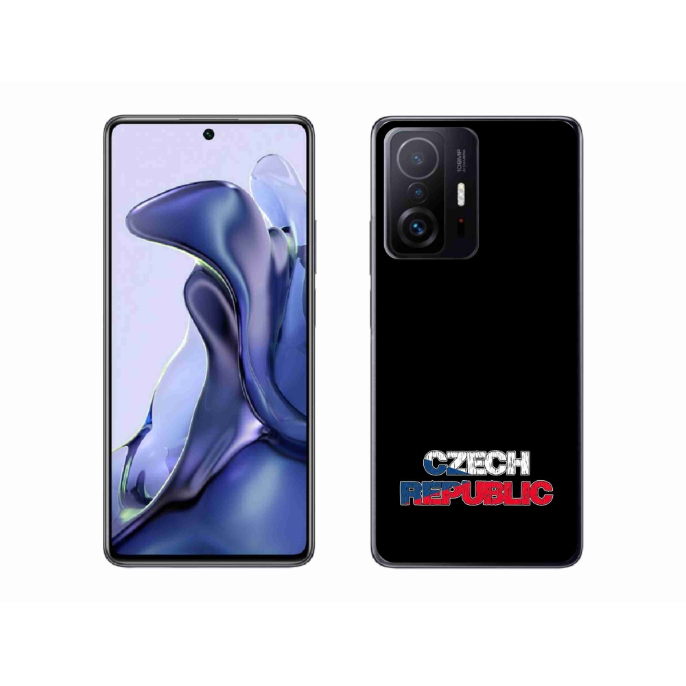 Gél borítás mmCase a Xiaomi 11T-hez - Csehország fekete háttérrel