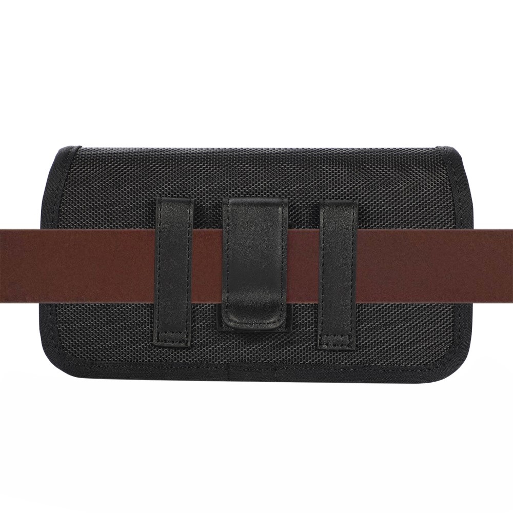 Nylon univerzális övtáska 175 x 95 x 20 mm - fekete