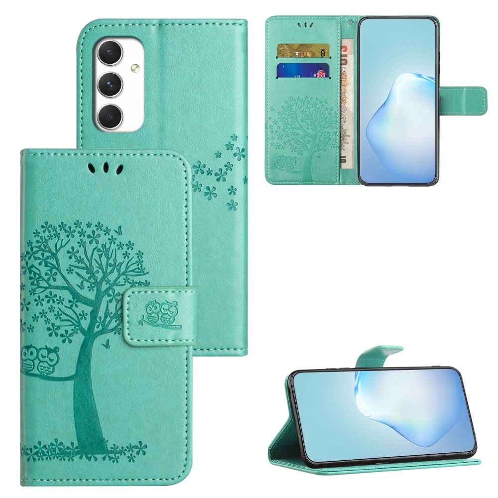 Fás könyv tok Samsung Galaxy A16 4G/5G készülékhez - teáskék színben